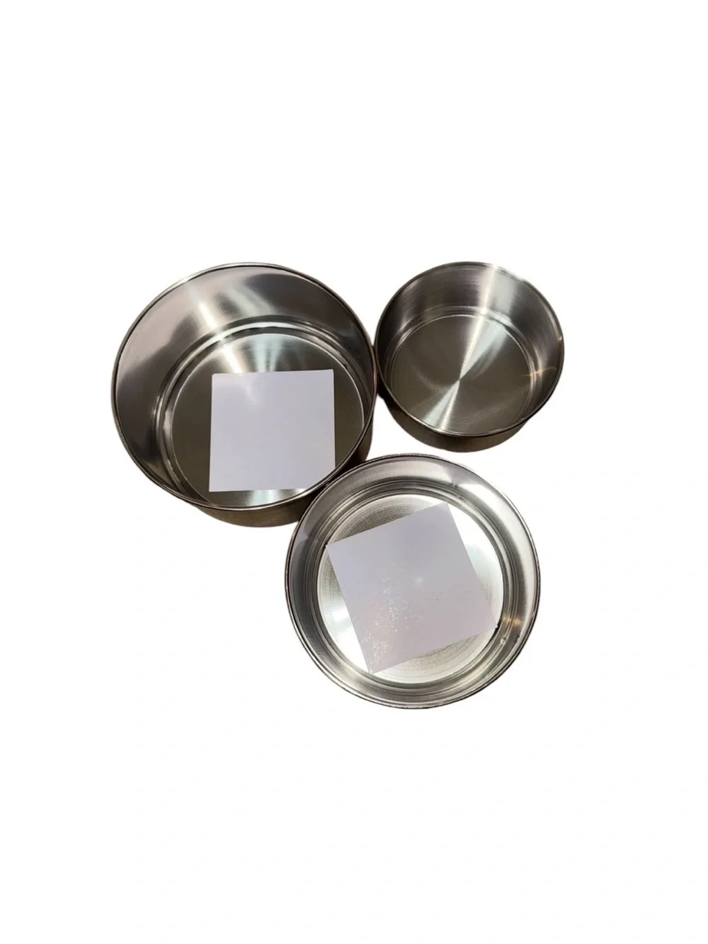 White Stainless Steel Nesting Food Containers - Picture 4 of 5